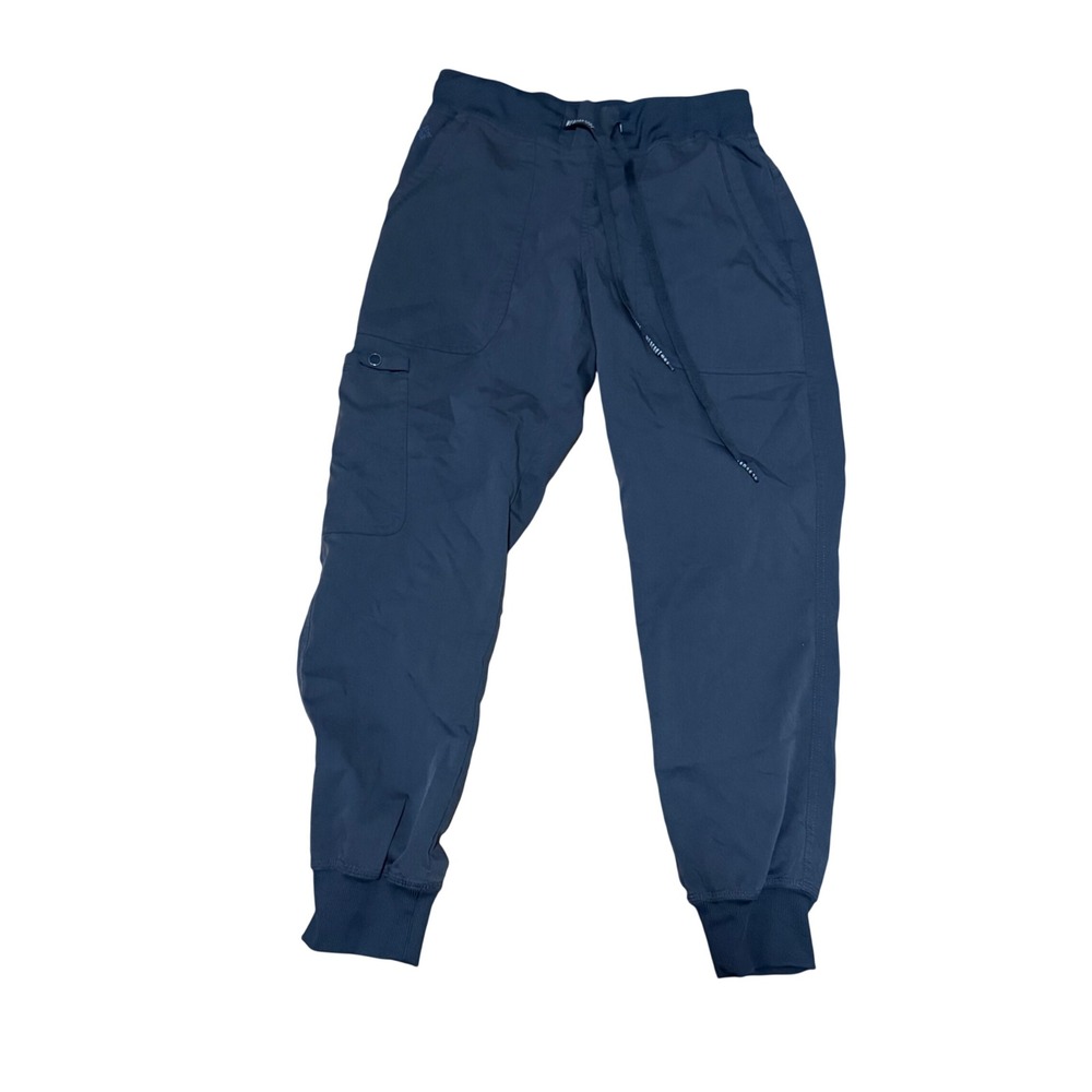 Med Couture Touch Performance Yoga Jogger Scrub Pants Gray XS Petite 7710